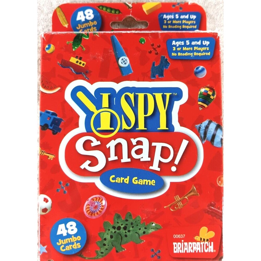 I SPY Snap Card Game Briarpatch Includes 48 Jumbo cards Scholastic Games